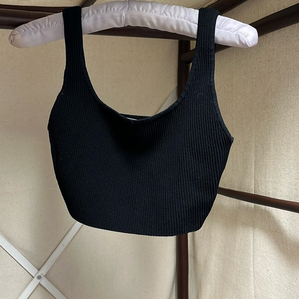 Babaton black bra top